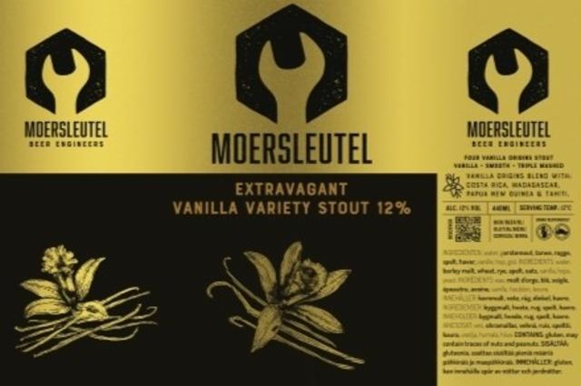Extravagant Vanilla Variety Stout 12.0%, Brouwerij De Moersleutel, Netherlands