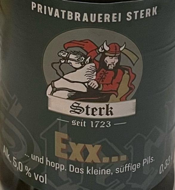 Exx… 5.0%, Privatbrauerei Sterk, Germany
