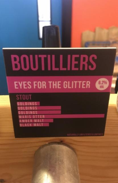 Eyes For The Glitter 6.2%, Boutilliers Ltd, England