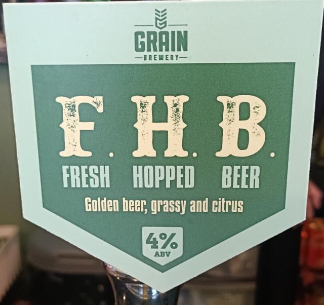 F. H. B 4.0%, Grain Brewery, England