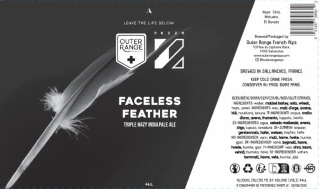 Faceless Feather 10.0%, Outer Range Brewing Co. (France), France