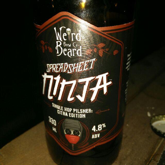 Faceless Spreadsheet Ninja 5.5%, Weird Beard Brew Co., England