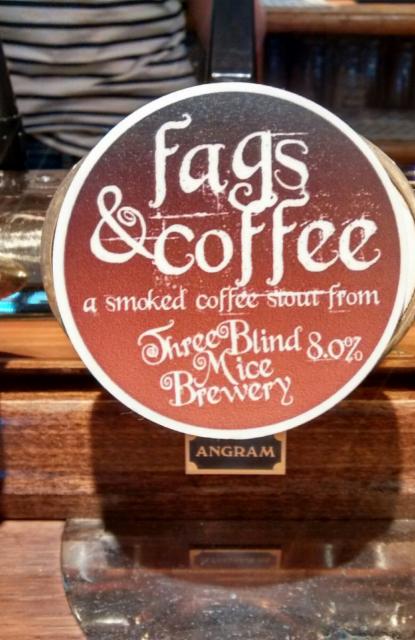Fags & Coffee 8.0%, Three Blind Mice Brewery, England