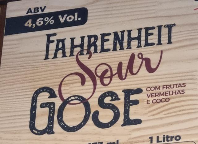 fahrenheit sour gose 4.6%, Tesla Cervejaria, Brazil