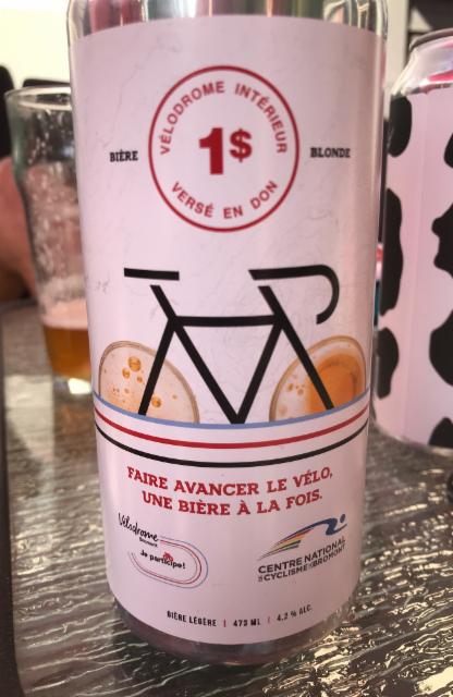 Faire avancer le vélo, une bière à la fois 4.2%, Microbrasserie Riverbend, Canada