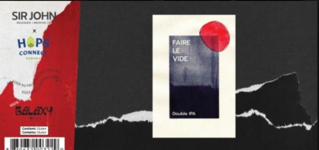 Faire Le Vide 8.5%, Brasserie Sir John Brewing Co., Canada