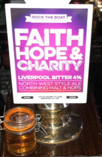 Faith Hope & Charity 4.0%, Rock The Boat Brewery, England