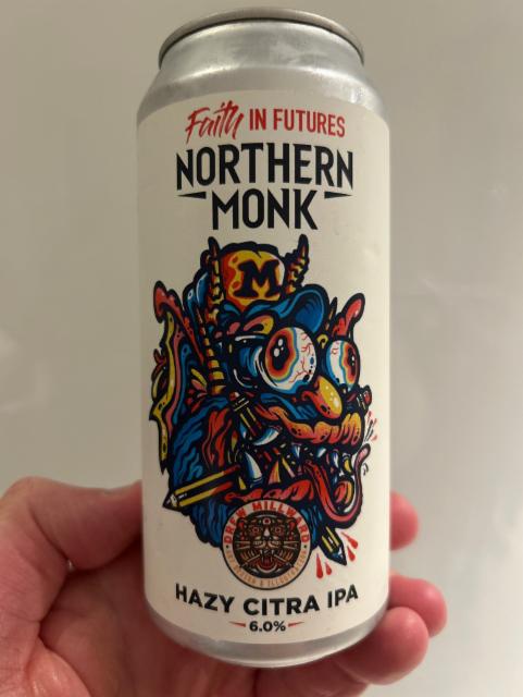 Faith In Futures // Drew Millward // Hazy Citra IPA 6.0%, Northern Monk Brew Co., England