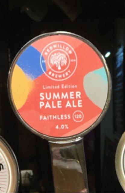 Faithless 120 - Summer Pale Ale 4.0%, RedWillow Brewery, England