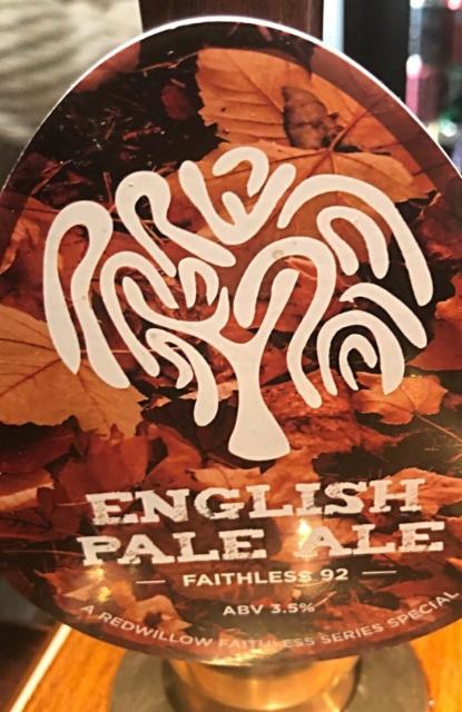 Faithless 92 - English Pale Ale 3.5%, RedWillow Brewery, England