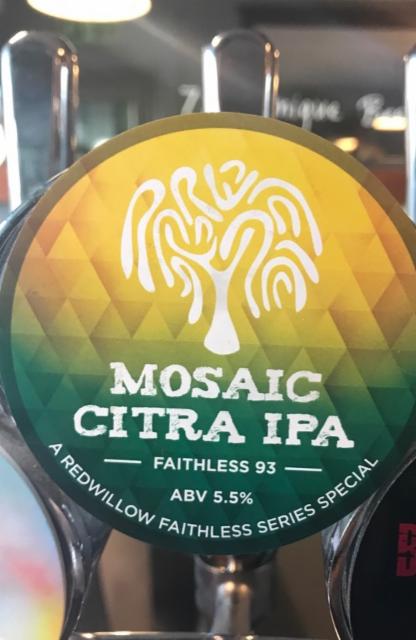 Faithless 93 - Mosaic Citra IPA 5.5%, RedWillow Brewery, England