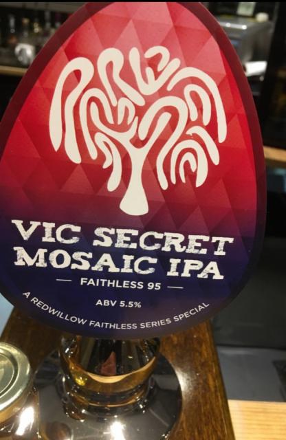 Faithless 95 - Vic Secret Mosaic IPA 5.5%, RedWillow Brewery, England