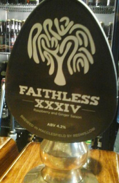 Faithless XXXIV - Raspberry And Ginger Saison 4.2%, RedWillow Brewery, England