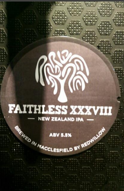 Faithless XXXVIII - New Zealand IPA 5.5%, RedWillow Brewery, England