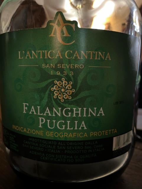 Falanghina Puglia 12.0%, L'antica Cantina, Italy