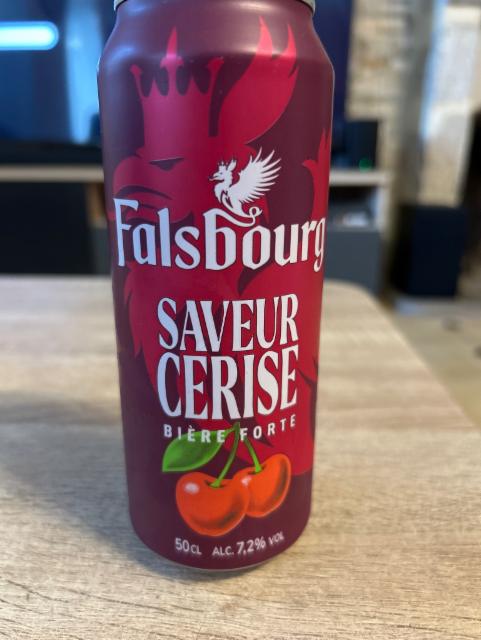 Falsbourg saveur cerise 7.2%, E. Leclerc - Marque Repère (Scamark), France