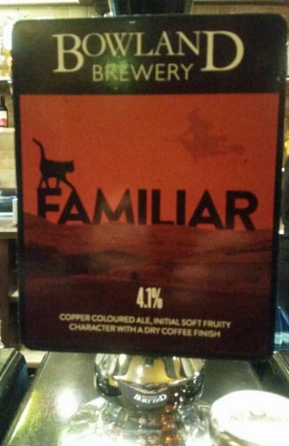 Familiar 4.1%, Bowland Brewery, England