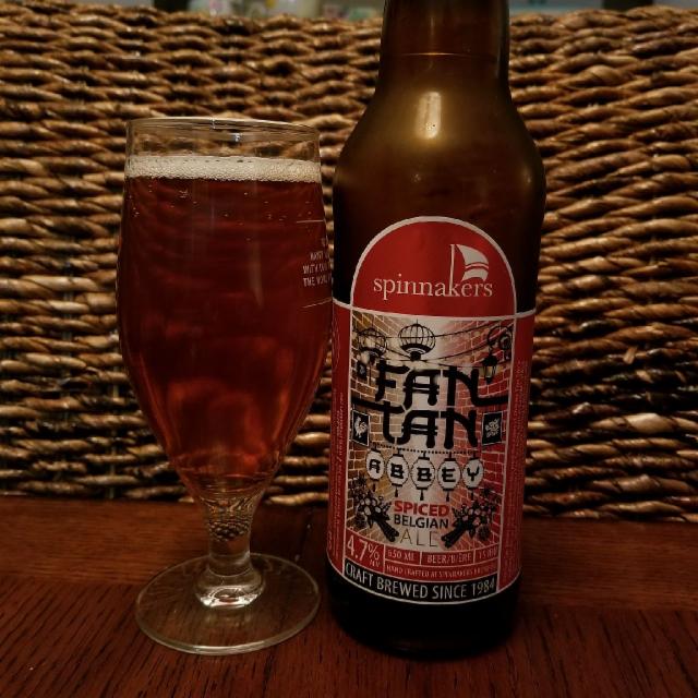 Fan Tan Abbey 4.7%, Spinnakers Brewpub, Canada