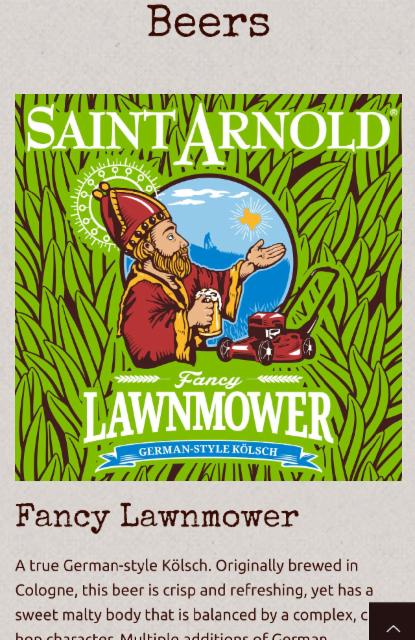 Fancy Lawnmower 4.9%, Saint Arnold Brewing Company, United States