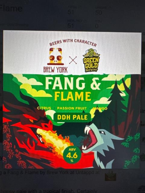 Fang & Flame 4.6%, Brew York, England