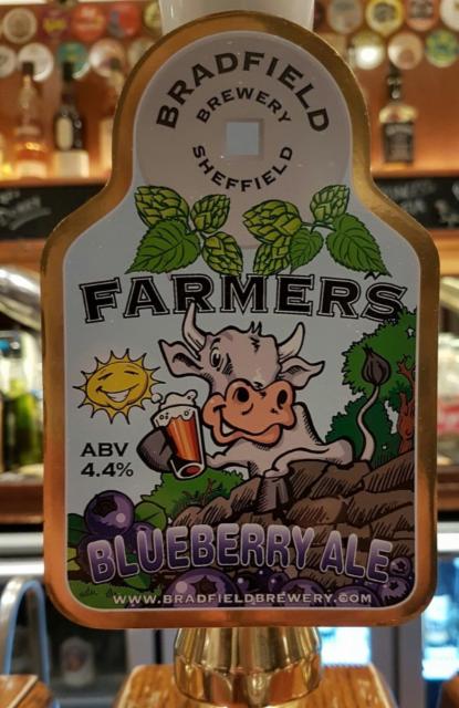 Farmers Blueberry Ale 4.4%, Bradfield Brewer, England