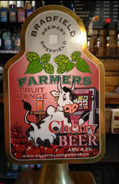 Farmers Cherry Beer 4.2%, Bradfield Brewer, England
