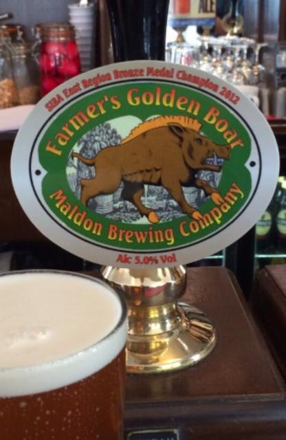 Farmer's Golden Boar 5.0%, Maldon Brewing Company, England