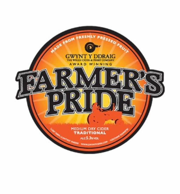 Farmer's pride 5.3%, Gwynt Y Ddraig, Wales