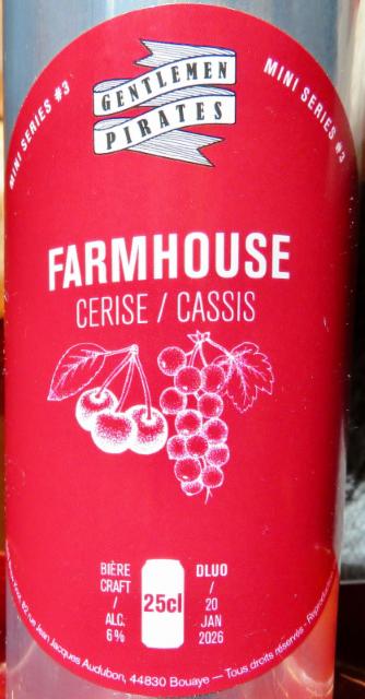 Farmhouse Cerise / Cassis 6.0%, Gentlemen pirates, France