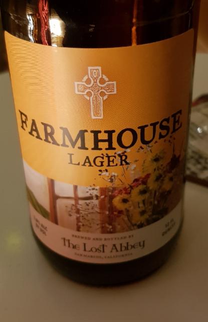 Farmhouse Lager 5.8%, The Lost Abbey, United States