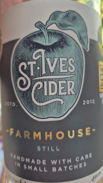farmhouse still cider 6.0%, St. Ives Brewery, England