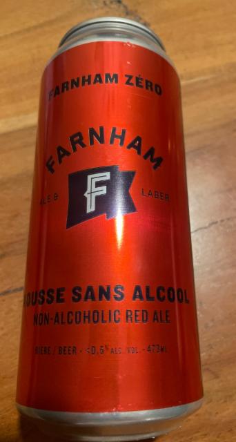 FARNHAM zéro 0.5%, Farnham Ale & Lager, Canada