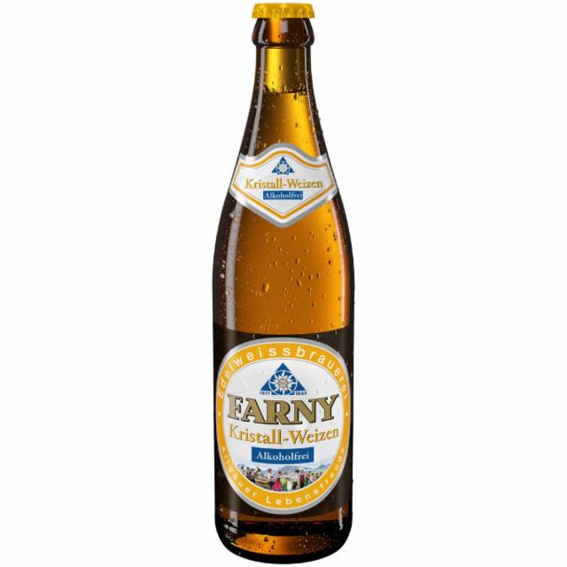 Farny Kristall-Weizen Alkoholfrei, Edelweissbrauerei Farny