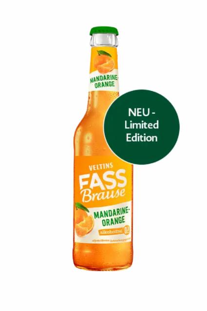 Fassbrause Mandarine Orange 0.0%, Brauerei C.& A. Veltins, Germany