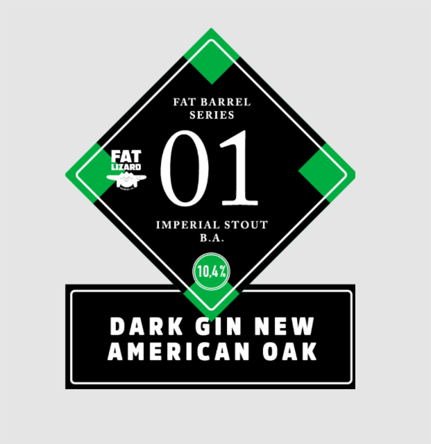 Fat Barrel Series 01: Dark Gin New American Oak 10.4%, Fat Lizard Brewing Co., Finland