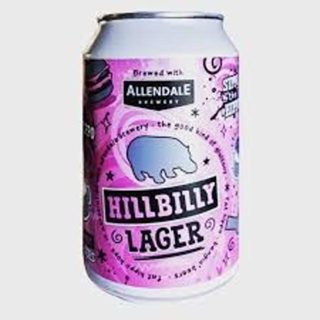 Fat Hippo Hillbilly Lager 4.0%, Allendale Brewery, England