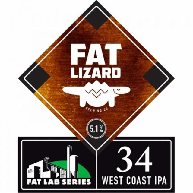 Fat Lab 34: West Coast IPA 5.1%, Fat Lizard Brewing Co., Finland