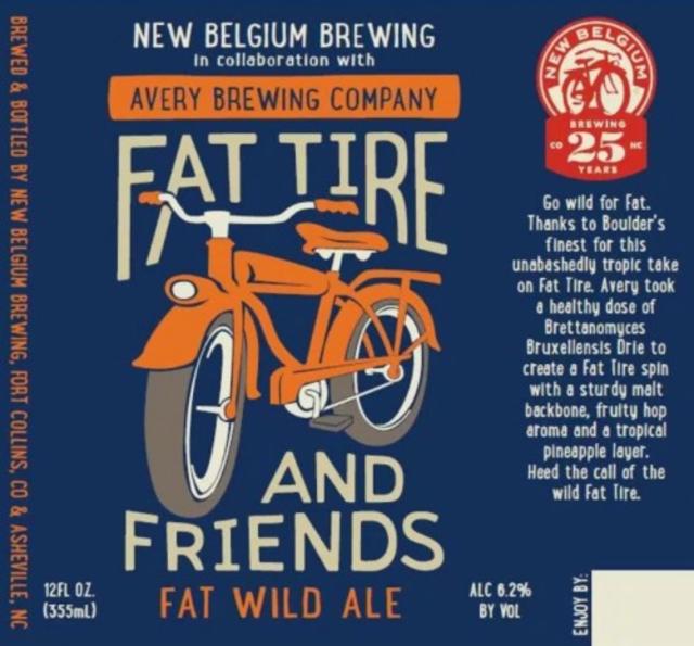 Fat Tire and Friends: Fat Wild Ale (Avery Collaboration) 6.2%, New Belgium Brewing Company, United States