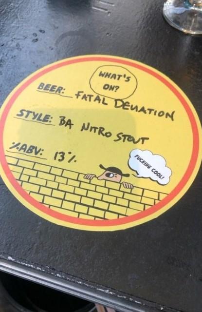 Fatal Deviation Barrel Aged Nitro Stout 13.0%, Whiplash, Ireland