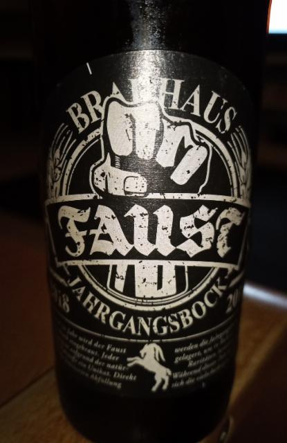 Jahrgangsbock 2018 7.5%, Brauhaus Faust, Germany