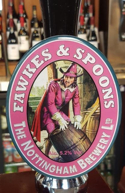 Fawkes & Spoons 5.2%, Nottingham Brewery, England