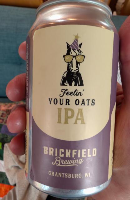 Feelin' Your Oats IPA, Brickfield Brewing