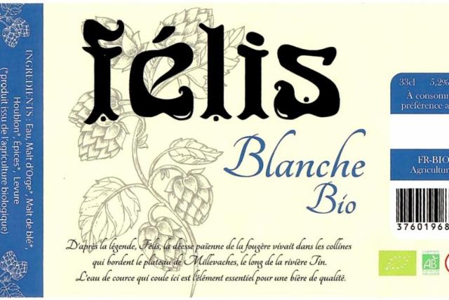 Félis Blanche 5.2%, Brasserie La 23, France