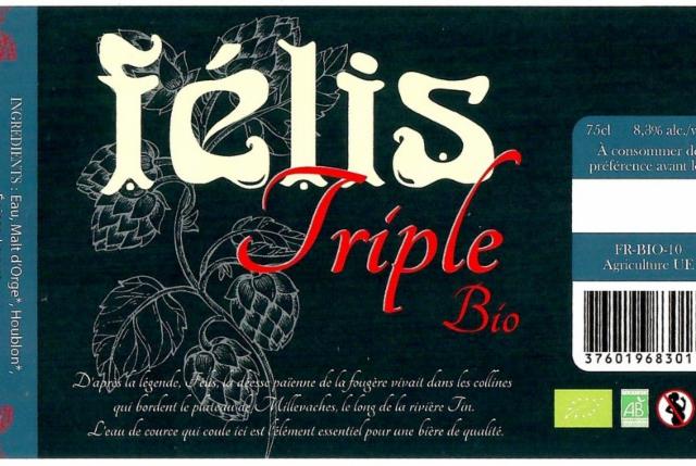 Félis Triple Bio 8.3%, Brasserie La 23, France