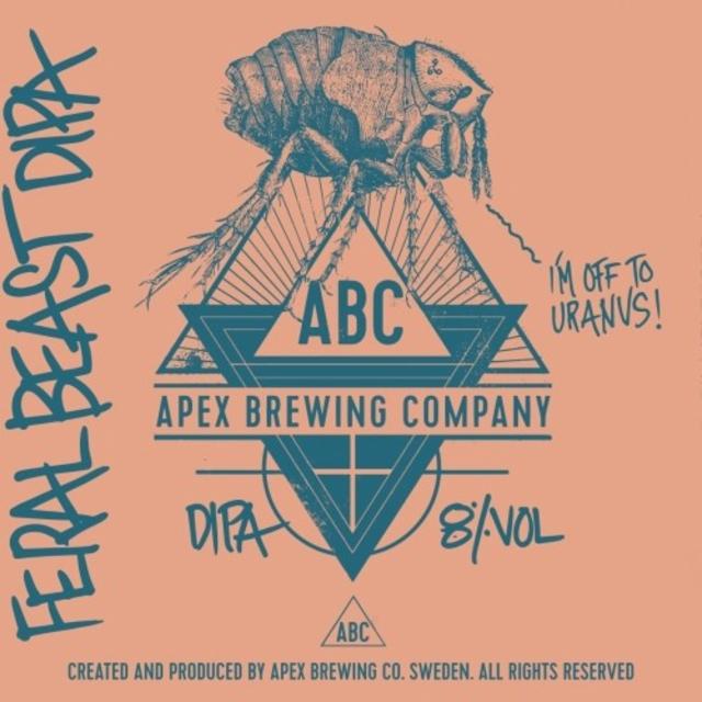 Feral Beast DIPA 8.0%, Apex Brewing Company, Sweden