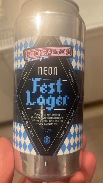 Fest Lager 5.2%, Neon Raptor Brewing Co., England