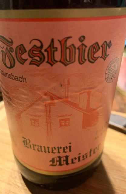 Festbier 5.5%, Brauerei Meister, Germany