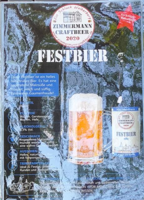 Festbier 6.3%, Zimmermann Craftbeer, Germany
