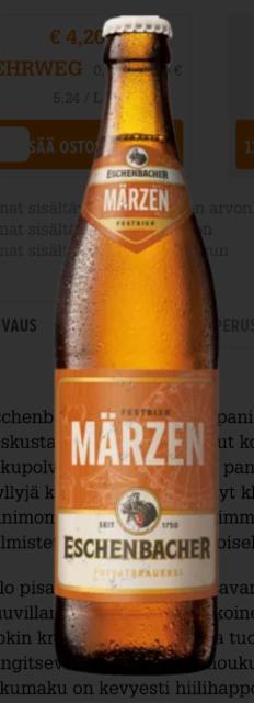 Festbier märzen 5.5%, Eschenbacher Privatbrauerei, Germany