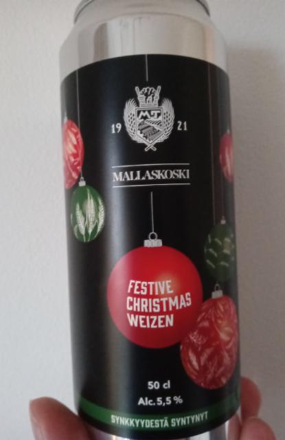 Festive Christmas Weizen 5.5%, Mallaskosken Panimo, Finland